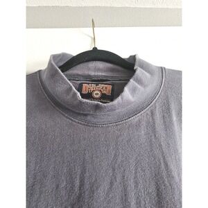 DULUTH TRADING Mens 2XL Long Sleeve Top 100% Cotton Vintage Pullover Sport Blue